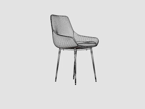 Alsarp Kitchen Chair Black 3D Model