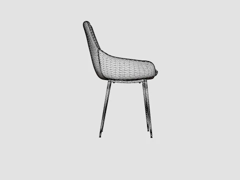 Alsarp Kitchen Chair Black 3D Model