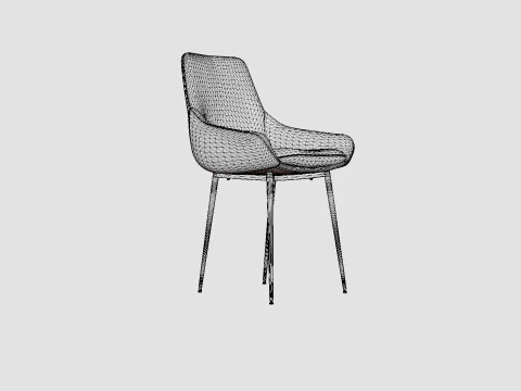 Alsarp Kitchen Chair Gray 3D Model