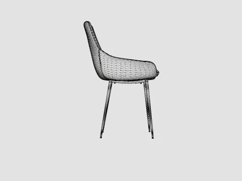 Alsarp Kitchen Chair Gray 3D Model