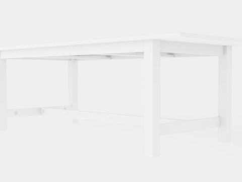 Altea Extensionable Dining Table Modelo 3D