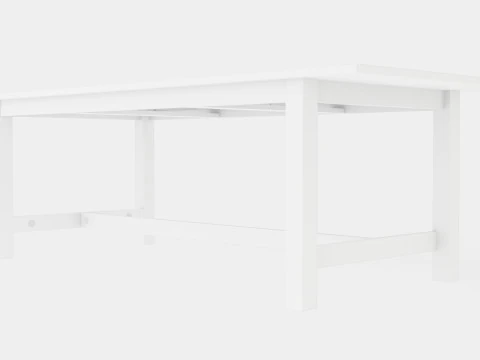 Table de salle &agrave; manger extensible Altea Modèle 3D