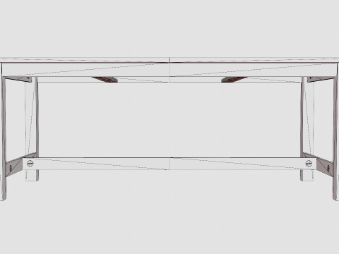 Altea Extensionable Dining Table Modèle 3D