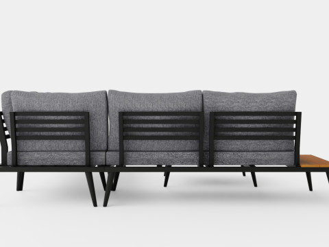Amalfi s Most Lengthy Sofa Set 3D-Modell