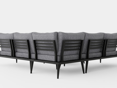 Amalfi s Most Lengthy Sofa Set 3D-Modell