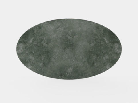 Ameli Coffee Table Oval Gray White 3D Модель