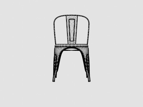 Amparo Chair Metal 3D-Modell