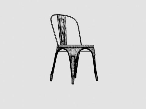 Amparo Chair Metal 3D-Modell