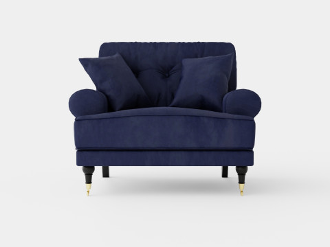 Andrew Armchair Velvet 3D Model