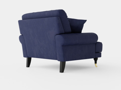 Andrew Armchair Velvet Modèle 3D