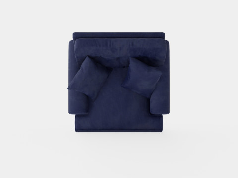 Andrew Armchair Velvet Modèle 3D