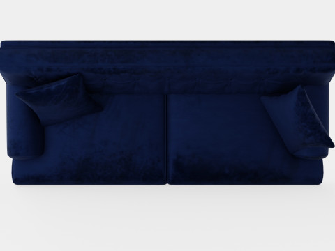 Andrew Velvet Sofa 3 Seater Model 3D