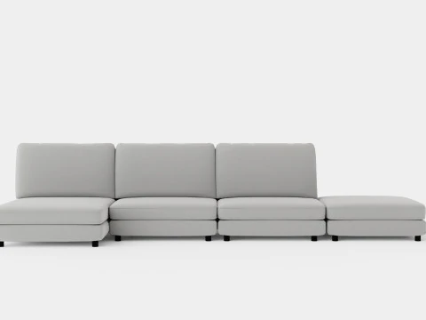Sofa modułowa Ark U z dwustronną kanapą Model 3D