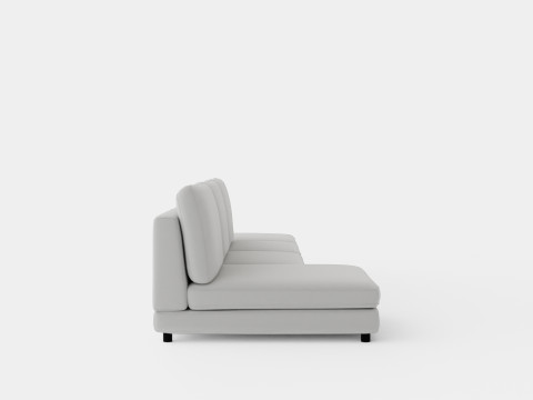 Ark U Module Sofa With Divan Reversible 3D Model