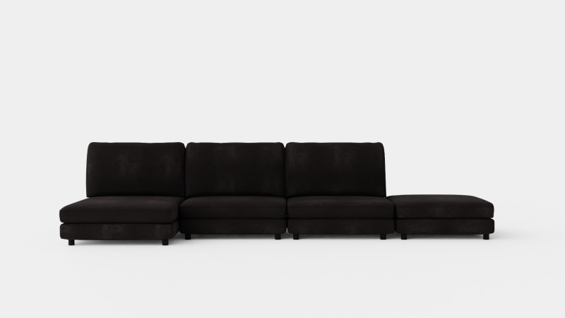 Arken U Module Sofa With Divan Reversible Velvet 3D 模型 .c4d .max .obj .3ds .fbx .stl .blend