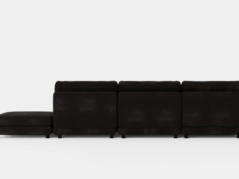 Arken U Module Sofa With Divan Reversible Velvet 3D Model