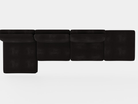 Arken U Module Sofa With Divan Reversible Velvet 3D 模型