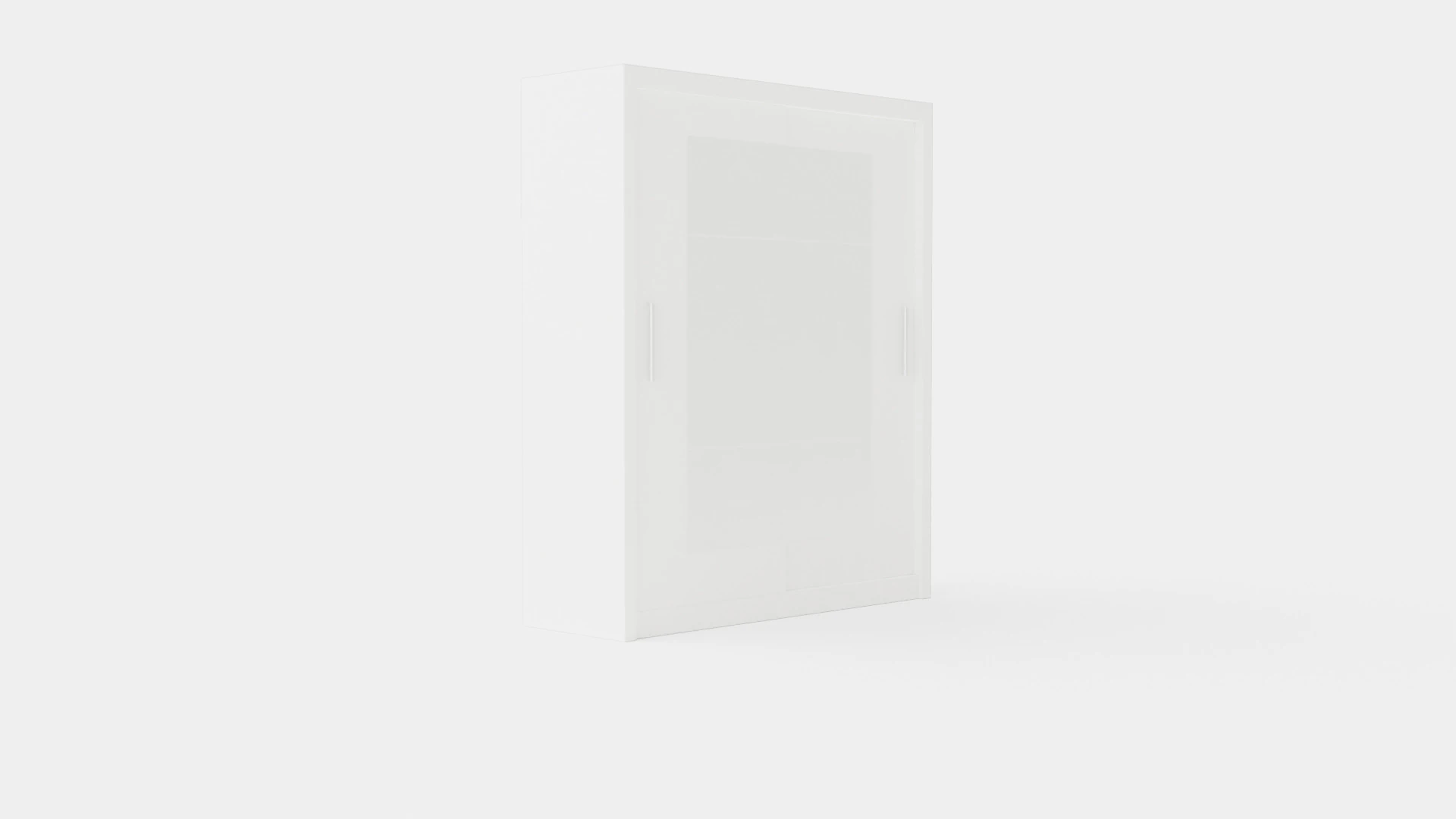 Anselm Wardrobe 2 Sliding Doors White 3D Model .c4d .max .obj .3ds .fbx .stl .blend 