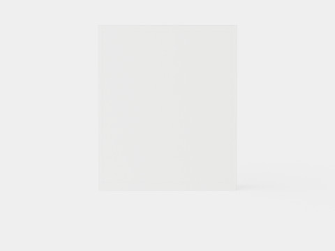 Anselm Wardrobe 2 Sliding Doors White 3D 모델