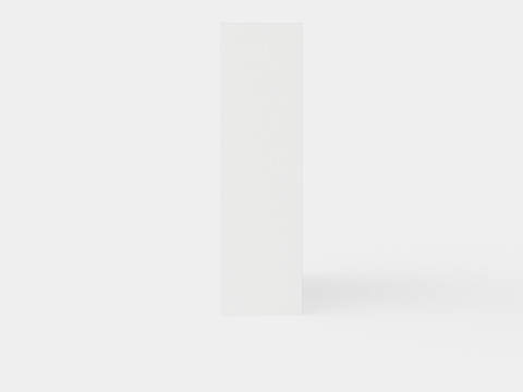 Anselm Wardrobe 3 Sliding Doors White Modèle 3D