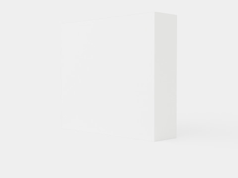 Anselm Wardrobe 3 Sliding Doors White Modèle 3D