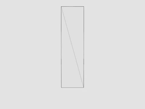 Anselm Wardrobe 3 Sliding Doors White 3D Model