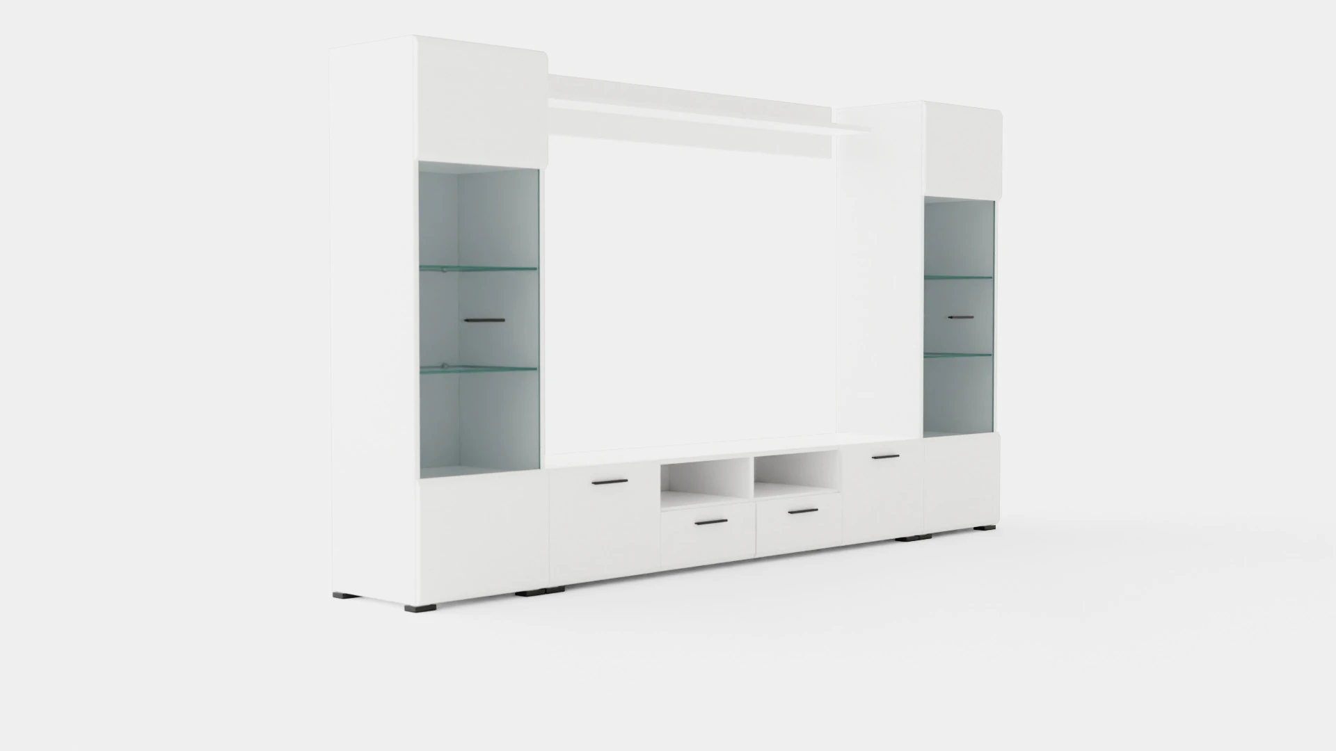 Apryl Media Furniture 3D Model .c4d .max .obj .3ds .fbx .stl .blend 