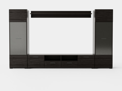 Apryl Media Furniture Black 3D Модель