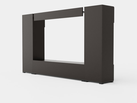 Apryl Media Furniture Black 3D Модель