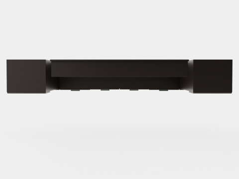 Apryl Media Furniture Black 3D Модель