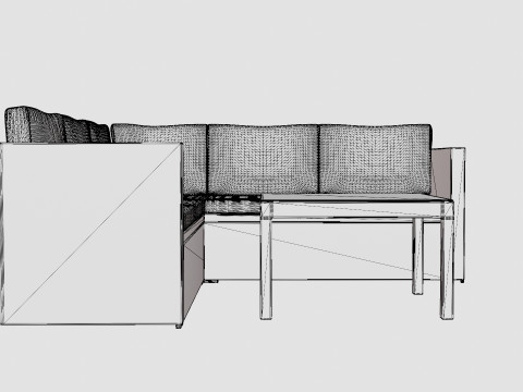 Bahamas Light Lounge Set Modelo 3D