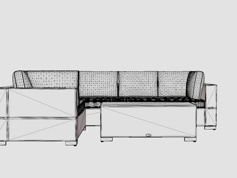 Bahamas Lounge Group 3D Model