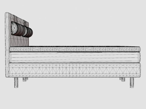 Belinda Continental Bed 3D Model