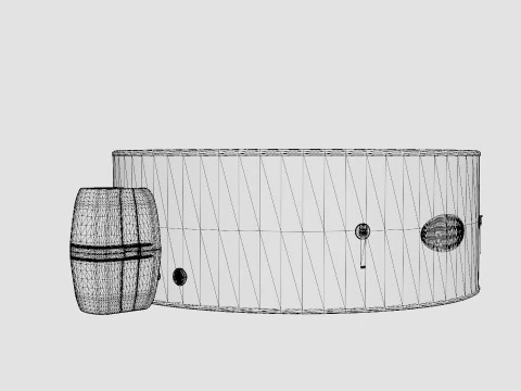 Bestway Helsinki Airjet Spa Modelo 3D