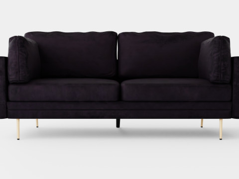 Bloom Velvet Sofa 3 Seater 3Dモデル