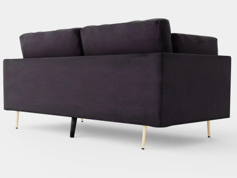 Bloom Velvet Sofa 3 Seater 3D Model