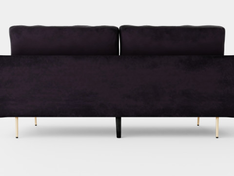 Bloom Velvet Sofa 3 Seater 3D 模型