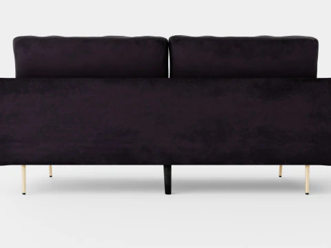 Bloom Velvet Sofa 3 Seater 3D Model