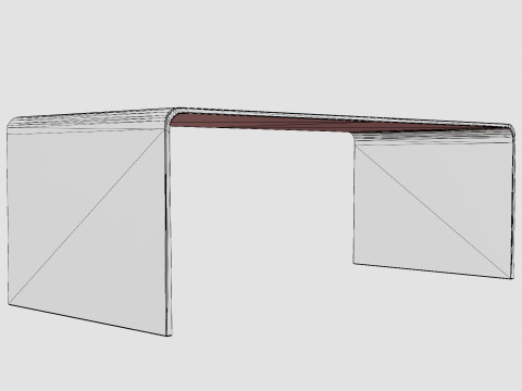 Bonisiolo Coffee Table Glass Modelo 3D
