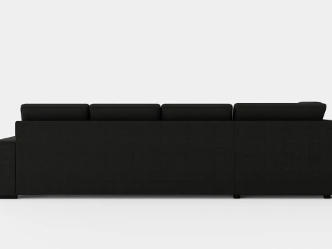 Boss 4 Seater Sofa With Chaise Lounge Left Anthracite 3D Model