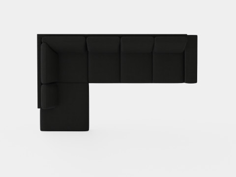 Boss 4 Seater Sofa With Chaise Lounge Left Anthracite 3D 模型