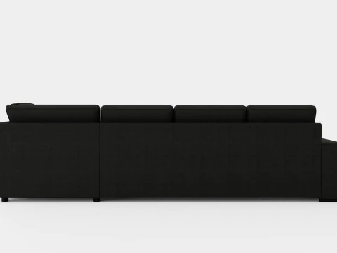 Boss 4 Seater Sofa With Chaise Lounge Right Anthracite 3D Model
