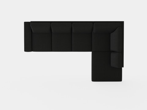 Boss 4 Seater Sofa With Chaise Lounge Right Anthracite 3D Model