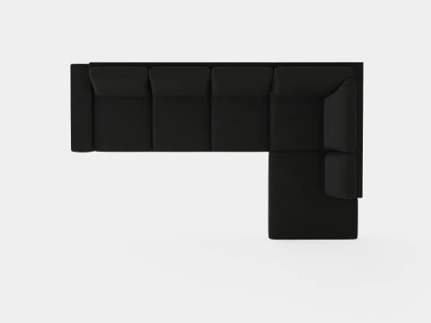 Boss 4 Seater Sofa With Chaise Lounge Right Anthracite 3D Model