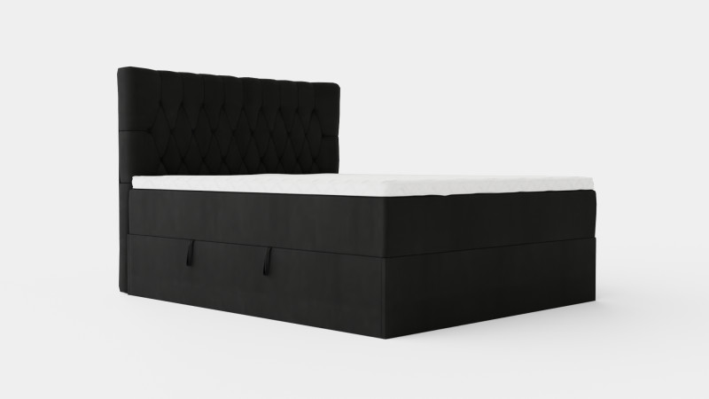 Boxy Box Bed Black 3D मॉडल .c4d .max .obj .3ds .fbx .stl .blend 