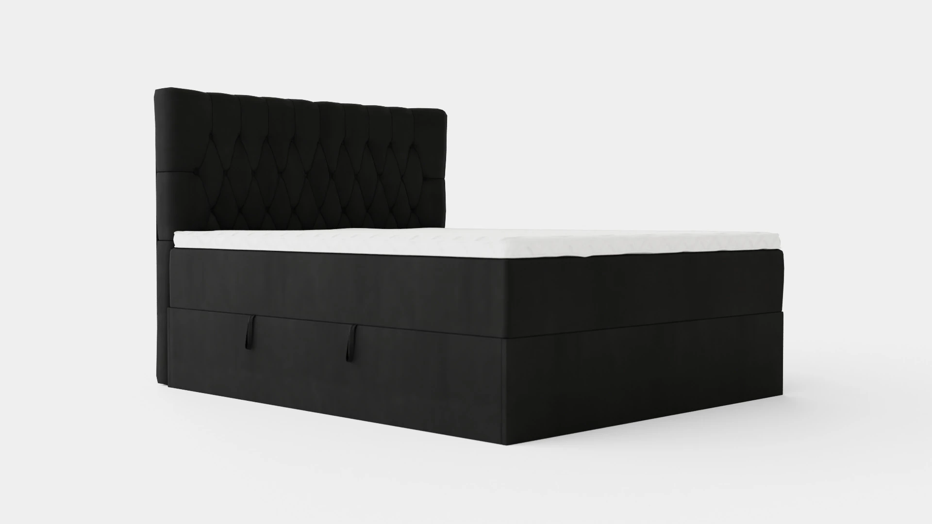 Boxy Box Bed Black 3D Model .c4d .max .obj .3ds .fbx .stl .blend 