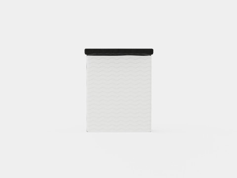 Boxy Box Bed Black 3D मॉडल