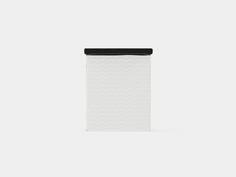 Boxy Box Bed Black 3D Model