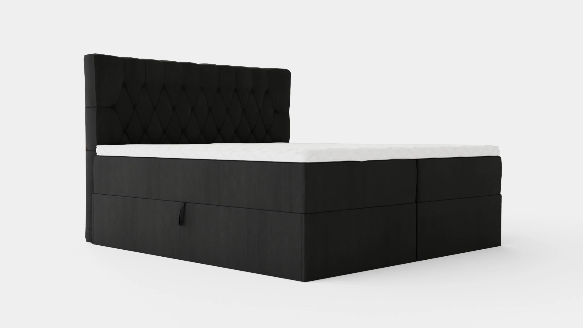 Boxy Box Bed Black 3D Model .c4d .max .obj .3ds .fbx .stl .blend 