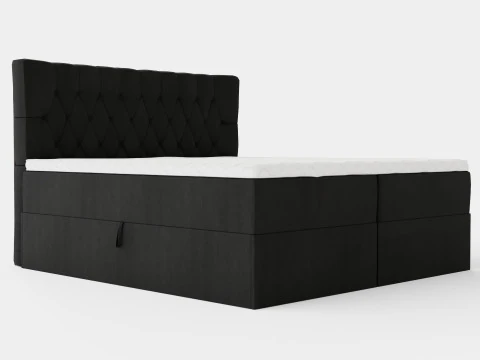 박스형 박스 침대 블랙 3D 모델